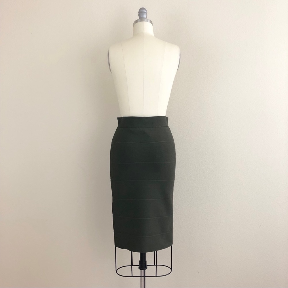 Romeo + Juliet Couture Olive Bandage Bodycon Skirt - Picture 4 of 5